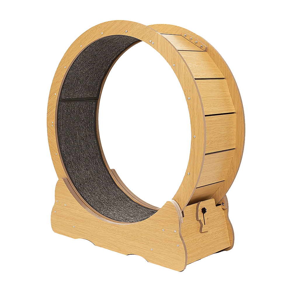 Cat Running Wheel w/ Carpet Runway Cat Exercise Wheel for Fitness Cat Treadmill V63-841891