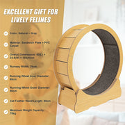 Cat Running Wheel w/ Carpet Runway Cat Exercise Wheel for Fitness Cat Treadmill V63-841891