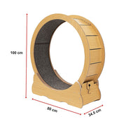 Cat Running Wheel w/ Carpet Runway Cat Exercise Wheel for Fitness Cat Treadmill V63-841891