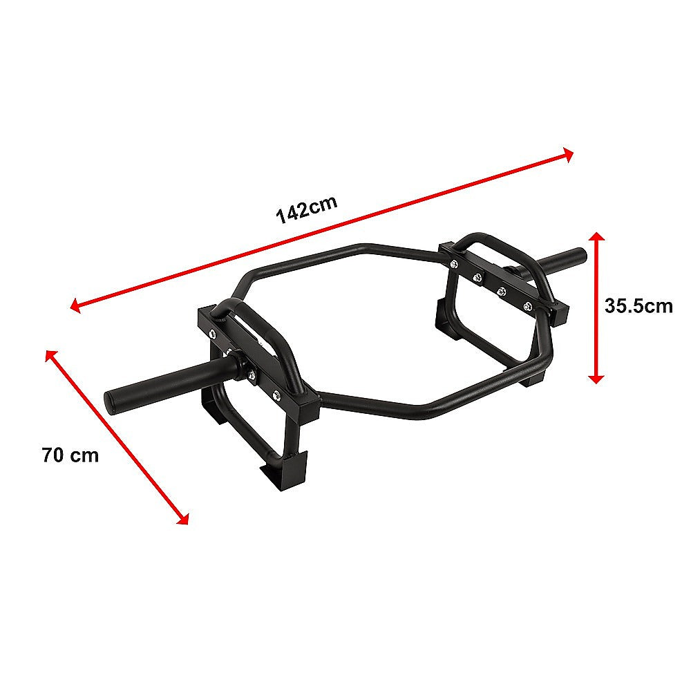 Barbell Olympic Trap Bar Hex Shrug Deadlift V63-841901