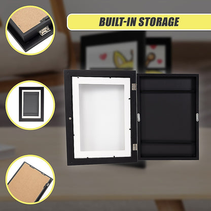 A4 Wooden Picture Frame For 50 Artworks Kids Art Display V63-841931