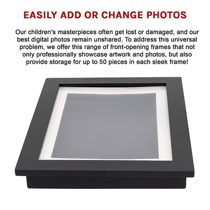 A4 Wooden Picture Frame For 50 Artworks Kids Art Display V63-841931