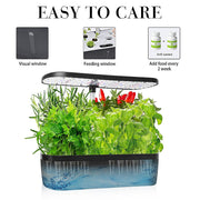 Hydroponics Growing System Indoor Germination Kit 12 Pods Home Gardening LED V63-841951