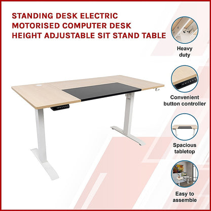 Standing Desk Electric Motorised Computer Desk Height Adjustable Sit Stand Table V63-841961