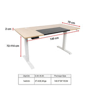 Standing Desk Electric Motorised Computer Desk Height Adjustable Sit Stand Table V63-841961