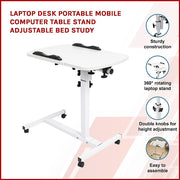 Laptop Desk Portable Mobile Computer Table Stand Adjustable Bed Study V63-841971