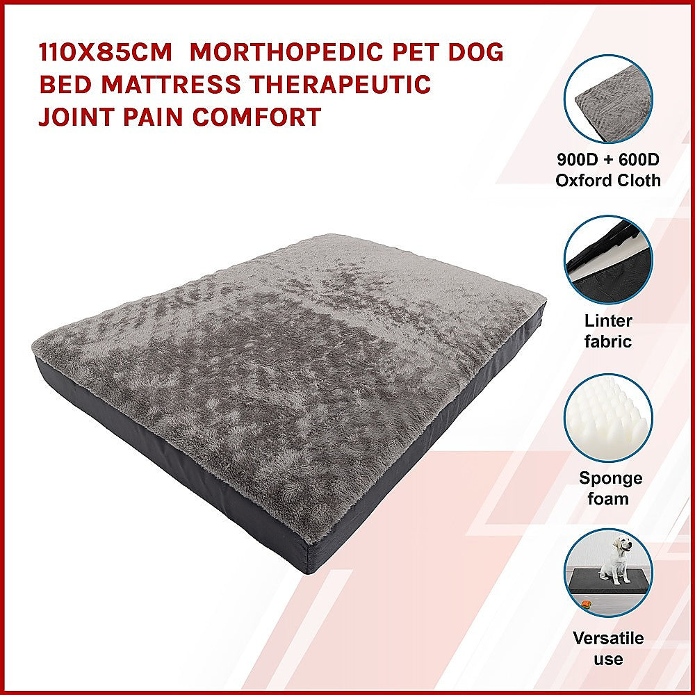 110x85cm Orthopedic Pet Dog Bed Mattress Therapeutic Joint Pain Comfort V63-842021