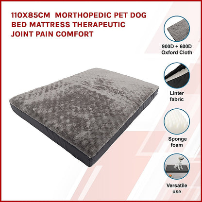 110x85cm Orthopedic Pet Dog Bed Mattress Therapeutic Joint Pain Comfort V63-842021