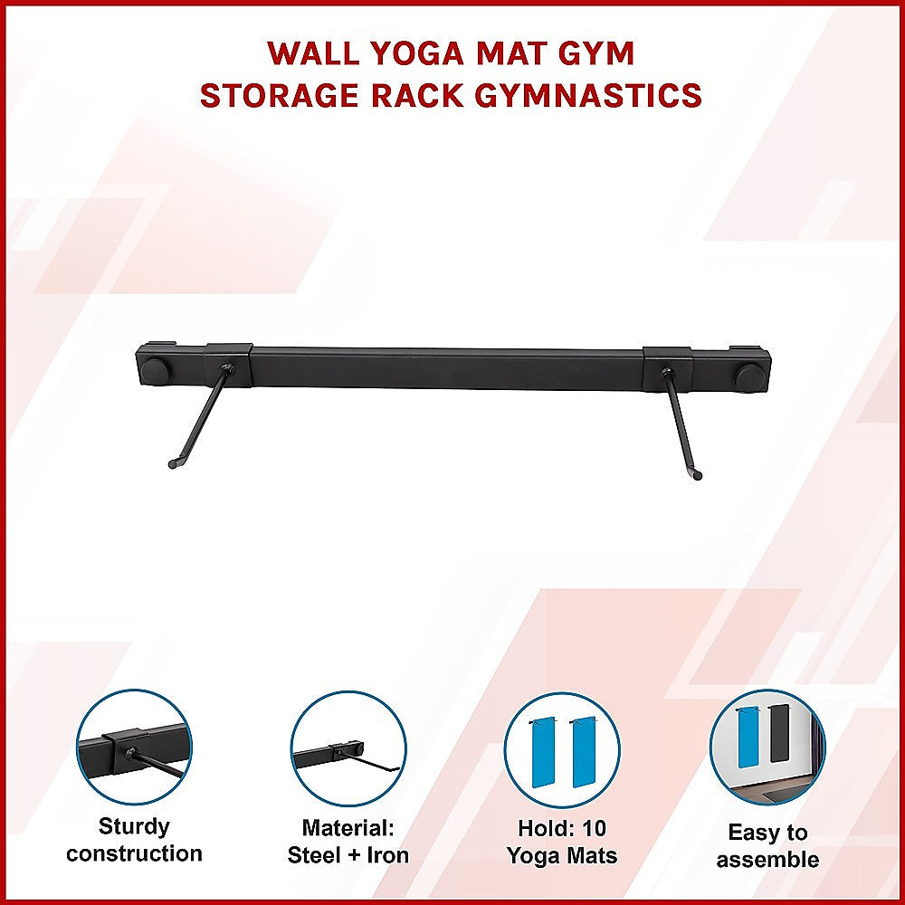 Wall Yoga Mat Gym Storage Rack Gymnastics V63-842101