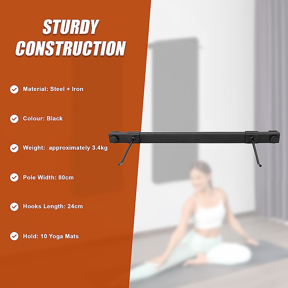 Wall Yoga Mat Gym Storage Rack Gymnastics V63-842101
