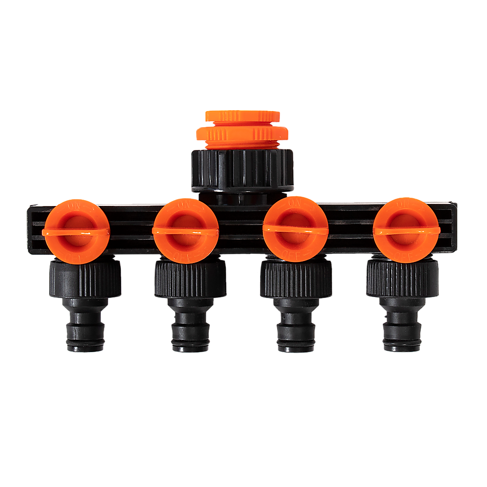 4 Way Hose Connector Tap Irrigation Garden Kit V63-842151