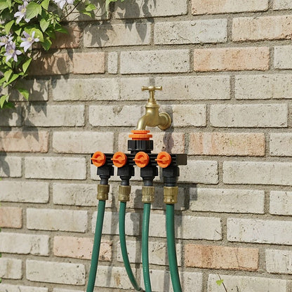 4 Way Hose Connector Tap Irrigation Garden Kit V63-842151