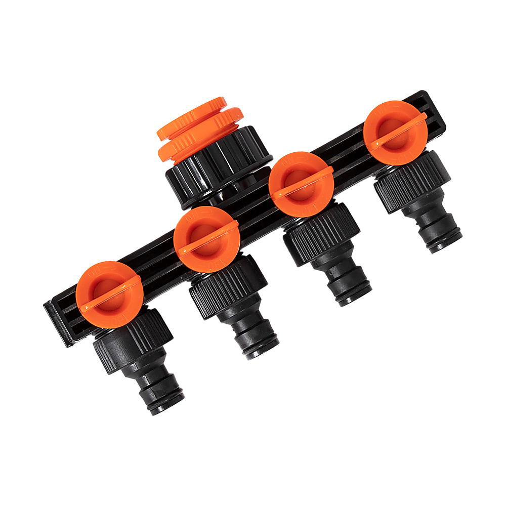 4 Way Hose Connector Tap Irrigation Garden Kit V63-842151