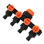 4 Way Hose Connector Tap Irrigation Garden Kit V63-842151