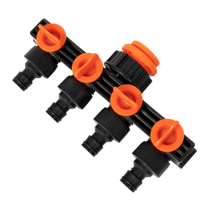 4 Way Hose Connector Tap Irrigation Garden Kit V63-842151