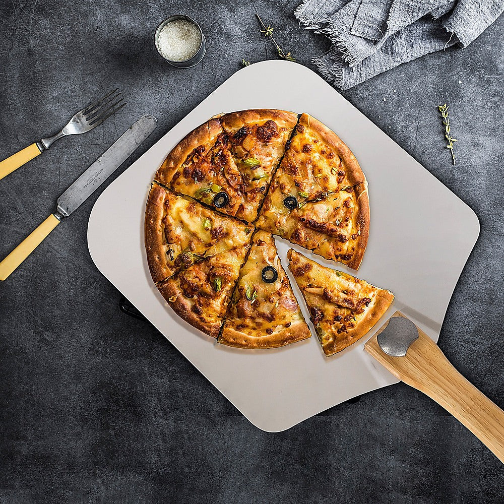 Metal Pizza Peel with Foldable Wood Handle V63-842161