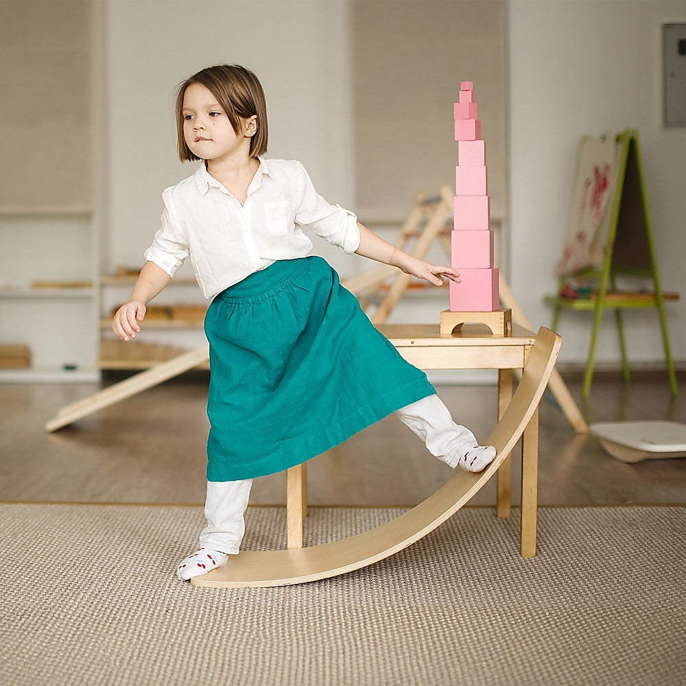 Wooden Wobble Balance Board for Kids Toddlers Adults V63-842171