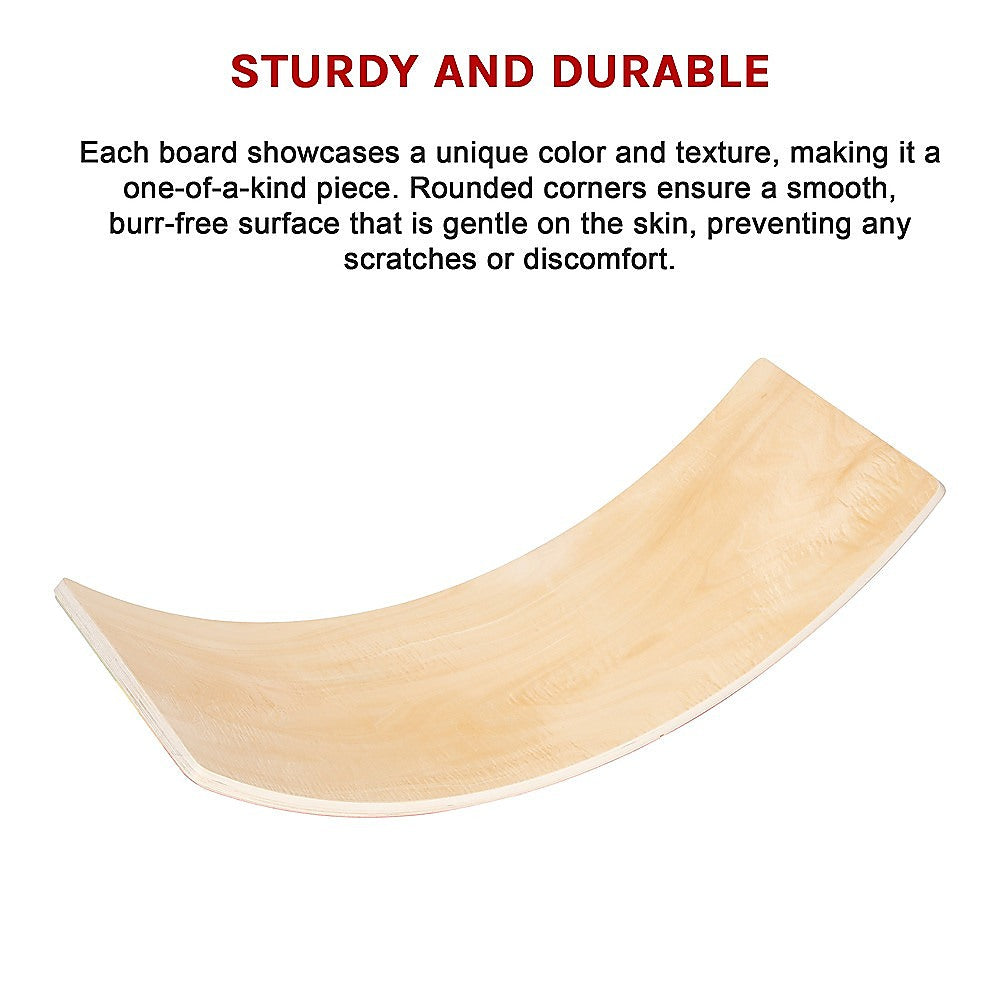 Wooden Wobble Balance Board for Kids Toddlers Adults V63-842171