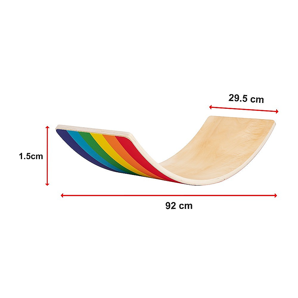 Wooden Wobble Balance Board for Kids Toddlers Adults V63-842171
