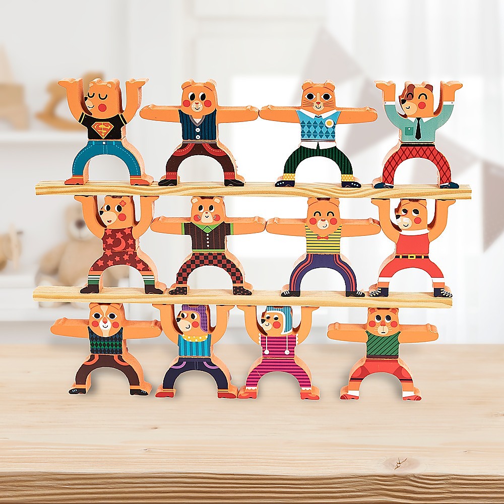 Balancing Stacking Blocks Educational Balance Wooden Acrobatic Toys Game V63-842191