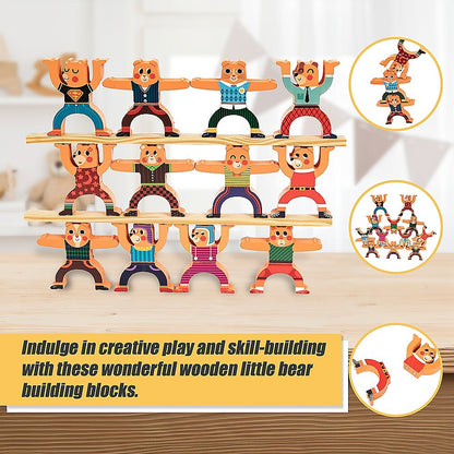 Balancing Stacking Blocks Educational Balance Wooden Acrobatic Toys Game V63-842191