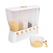 6 Grids Dispenser Storage Container Rice Cereal Beans Grain V63-842211