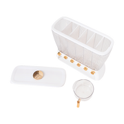 6 Grids Dispenser Storage Container Rice Cereal Beans Grain V63-842211