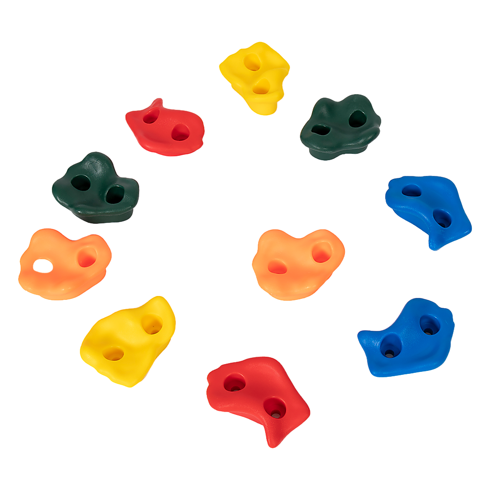 Deluxe 10 x Holds for Rock Climbing Wall Kids Outdoor Playground V63-842221