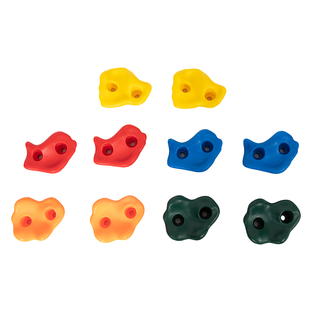 Deluxe 10 x Holds for Rock Climbing Wall Kids Outdoor Playground V63-842221