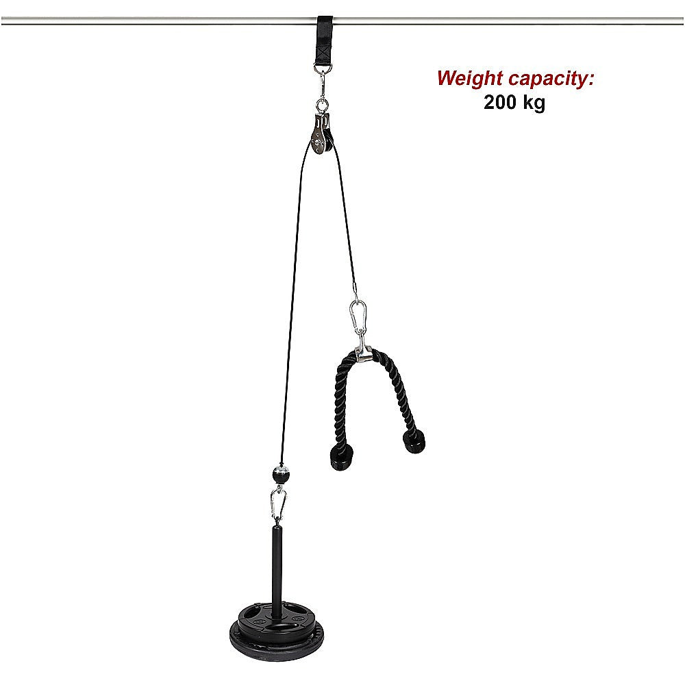 Fitness Pulley Set Gym Kit Tool Accessories Wire Rope V63-842231