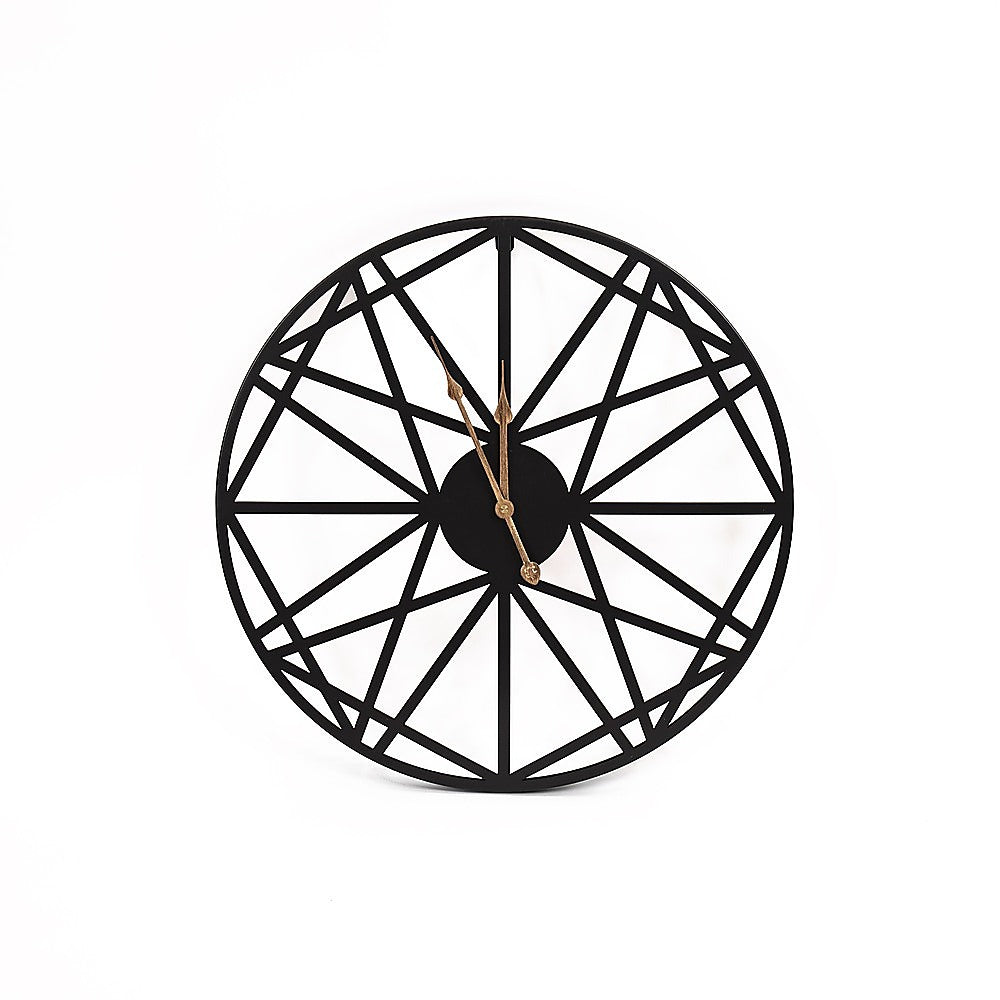 Large Metal Outdoor Wall Clock - Weather-Resistant for Garden and Home Decor V63-842261