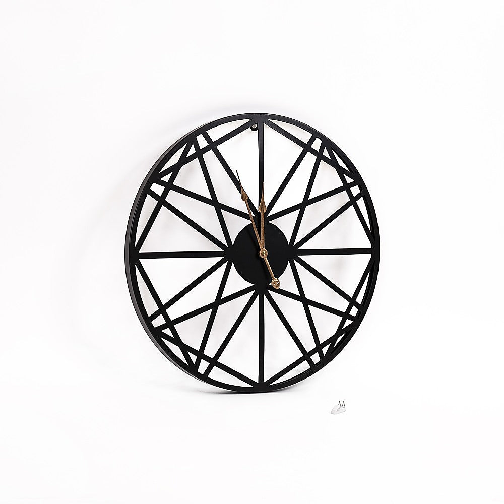 Large Metal Outdoor Wall Clock - Weather-Resistant for Garden and Home Decor V63-842261