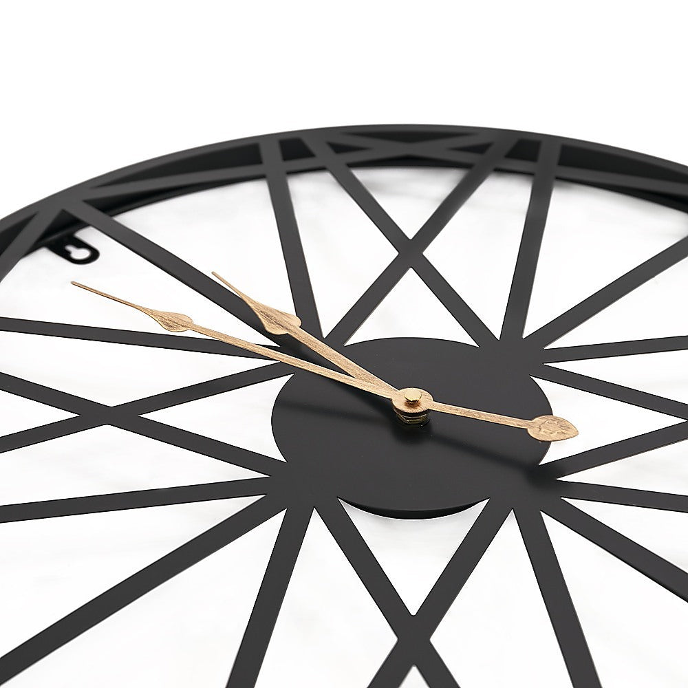 Large Metal Outdoor Wall Clock - Weather-Resistant for Garden and Home Decor V63-842261