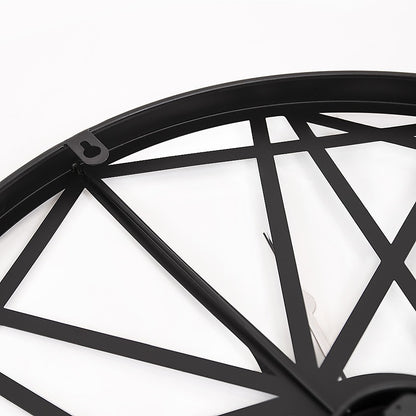 Large Metal Outdoor Wall Clock - Weather-Resistant for Garden and Home Decor V63-842261