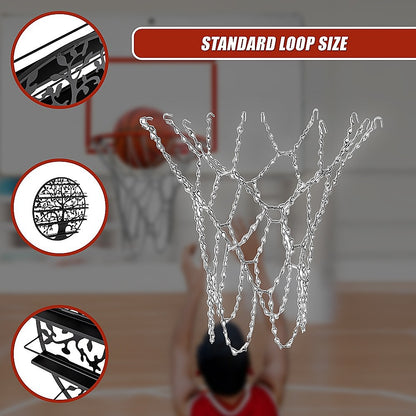 Heavy Duty Metal Pro Basketball Net Highly Durable Chain V63-842291