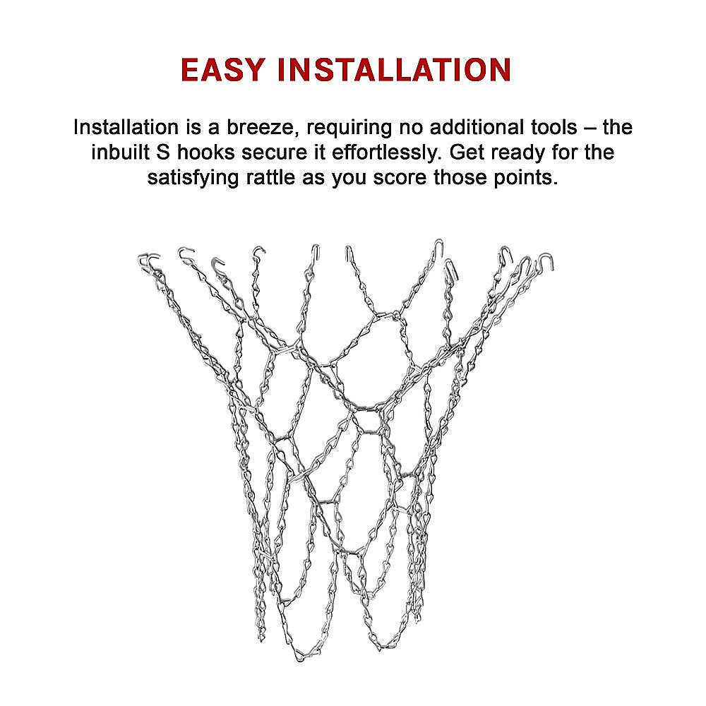 Heavy Duty Metal Pro Basketball Net Highly Durable Chain V63-842291