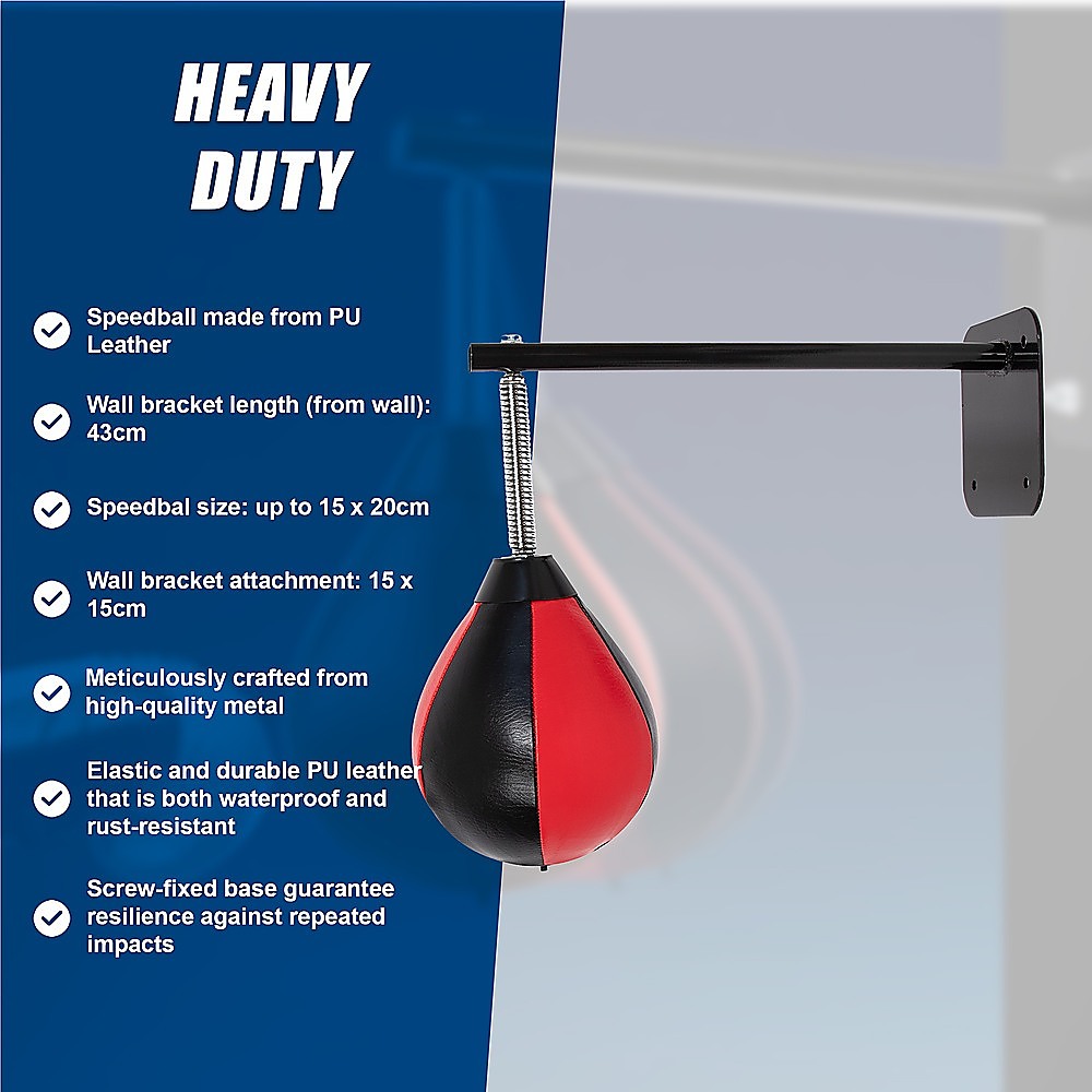 Speed Bag Boxing Punching Bag Wall Mount Reflex Training V63-842331