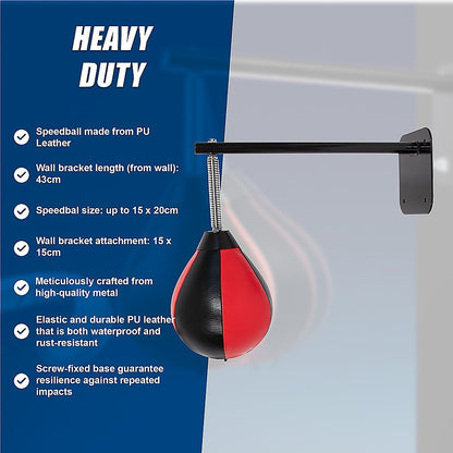 Speed Bag Boxing Punching Bag Wall Mount Reflex Training V63-842331