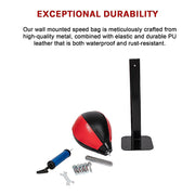Speed Bag Boxing Punching Bag Wall Mount Reflex Training V63-842331