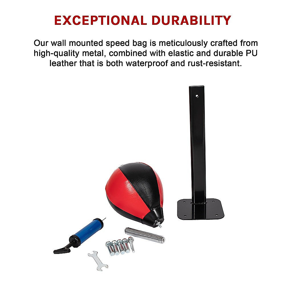 Speed Bag Boxing Punching Bag Wall Mount Reflex Training V63-842331