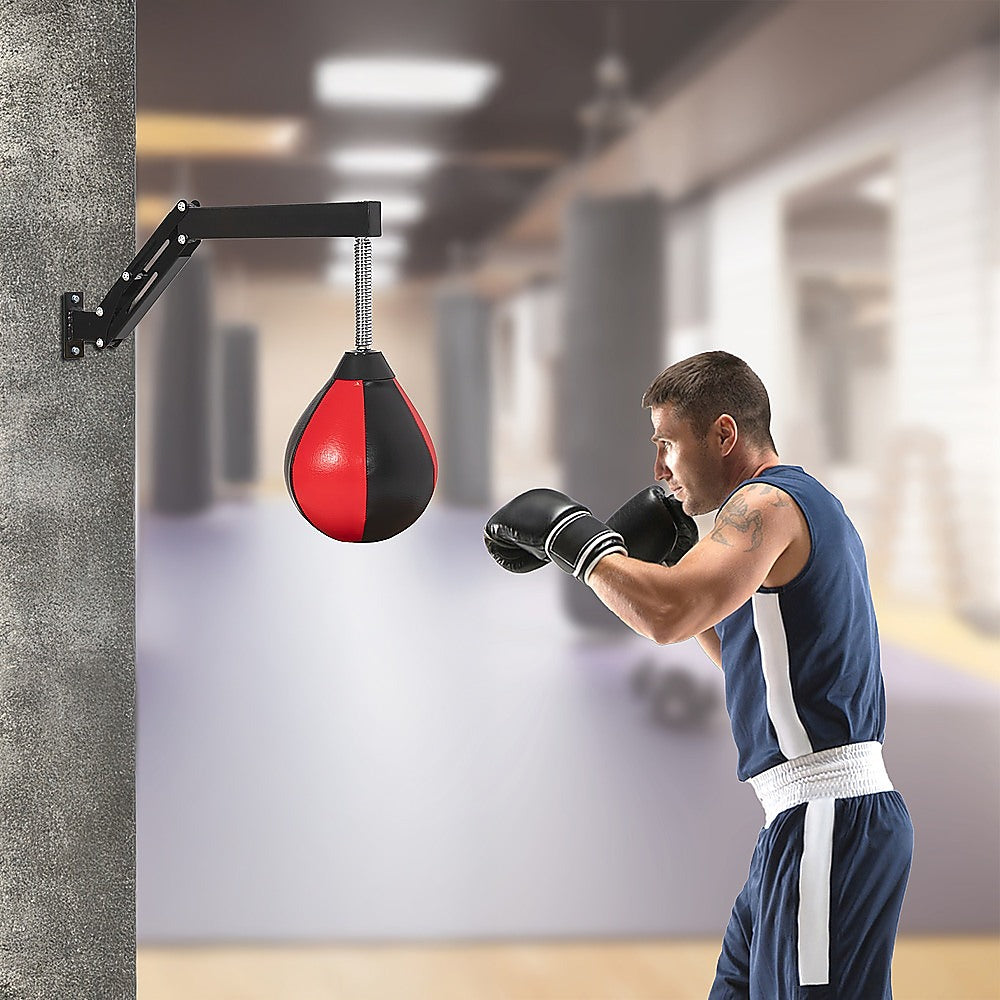 Speed Bag Punching Boxing Bag Wall Mount Reflex Training V63-842341