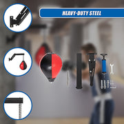 Speed Bag Punching Boxing Bag Wall Mount Reflex Training V63-842341