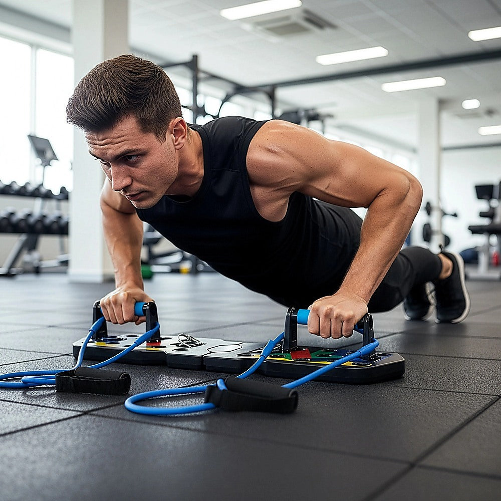 Push Up Board Rack System 13-in-1 Body Building Exercise Workout Tools V63-842351