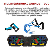 Push Up Board Rack System 13-in-1 Body Building Exercise Workout Tools V63-842351