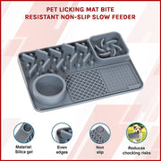 Pet Licking Mat Bite Resistant Non-Slip Slow Feeder V63-842361