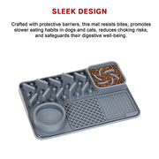 Pet Licking Mat Bite Resistant Non-Slip Slow Feeder V63-842361