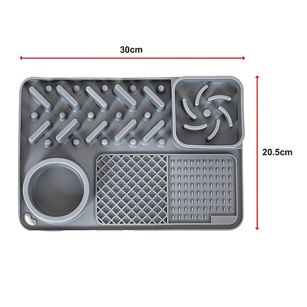 Pet Licking Mat Bite Resistant Non-Slip Slow Feeder V63-842361