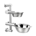 Wall Mounted Dog Bowl Adjustable Height Pet Feeder For Easy Feeding V63-842371