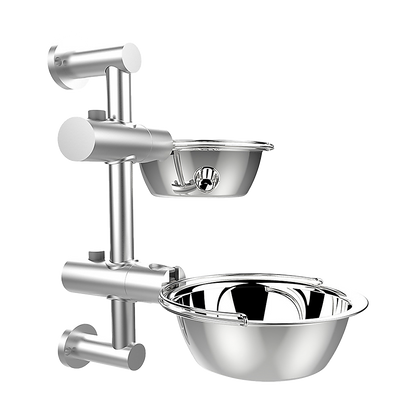 Wall Mounted Dog Bowl Adjustable Height Pet Feeder For Easy Feeding V63-842371