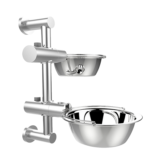 Wall Mounted Dog Bowl Adjustable Height Pet Feeder For Easy Feeding V63-842371